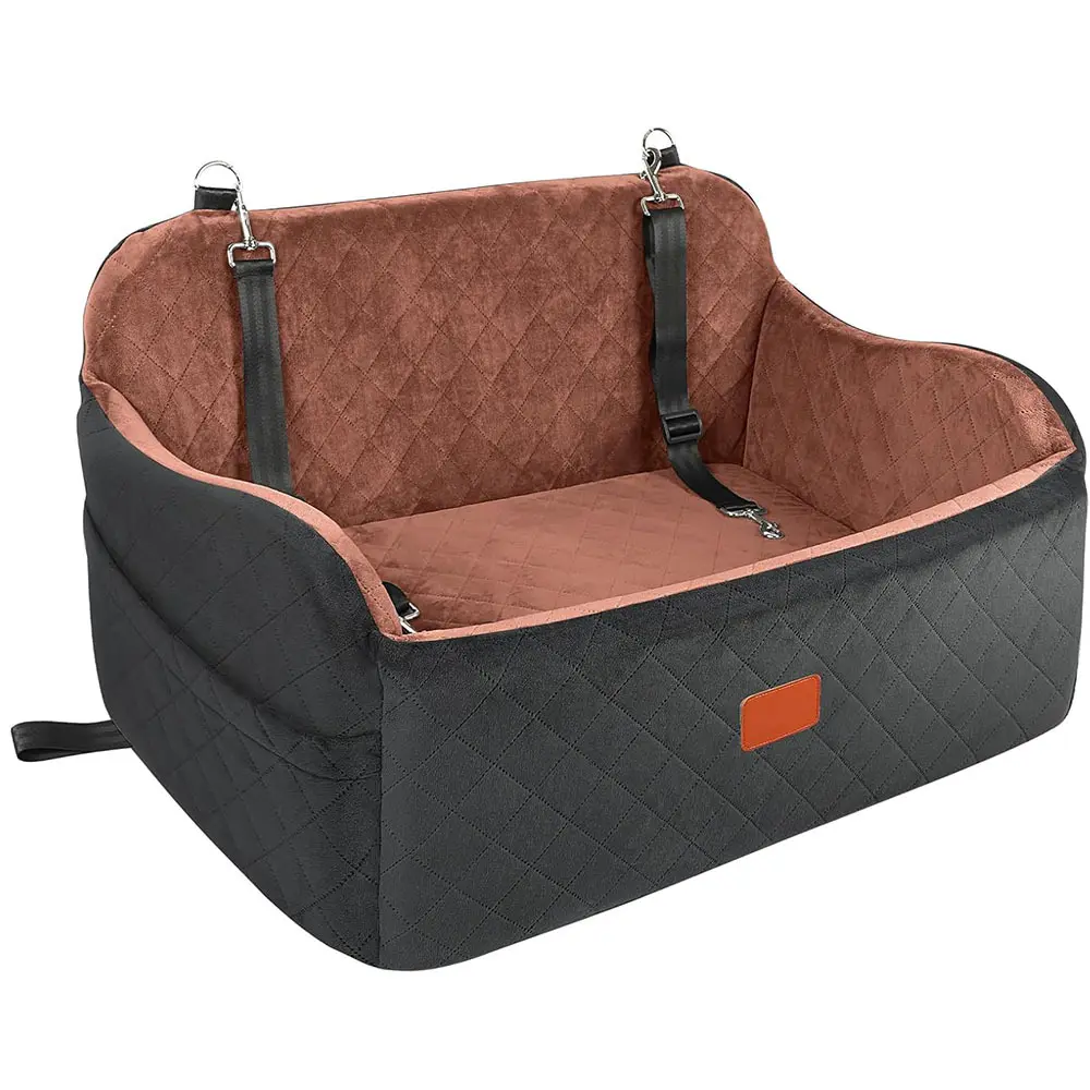Pet Sofa Bed with Short Wool Fabric for Dogs Reversible Car Seat and Home Use Two-Way Cushion