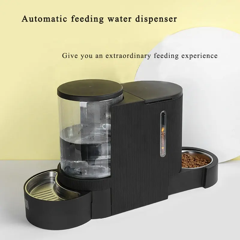 6L High Capacity Pet Dog Food Storage Container 2 in 1automatic Water Dispenser Pet Feeder