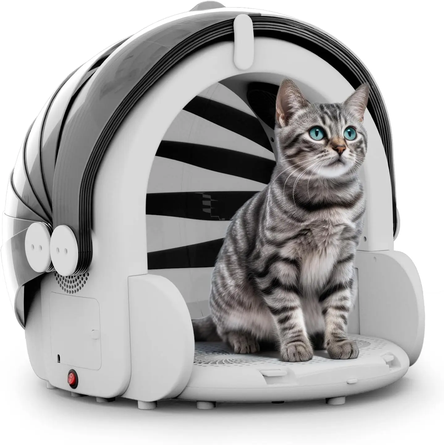 Electric 360 Airflow Temperature Timer 60L  Cat Drying Cabinet Smart Dog Hair Big Folding Pet Hair Dryer Box for Small Animals