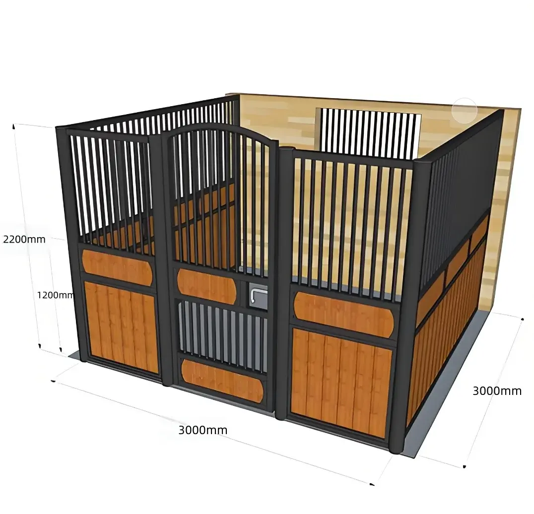 The elegant stable the mix of bamboo wood and steel is a beautifully crafted design that pleases the eye stables for horses
