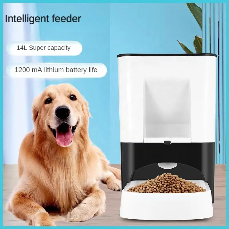 New Automatic Pet Feeder 14l Capacity Smart Pet Food Dispenser Automatic Dog Cat Feeder