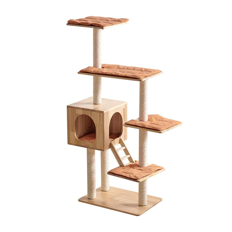 Hot sell Modern Multi-Level Cat Climbing Frame Cat Tree Towers Pet Play House Furniture for Cat