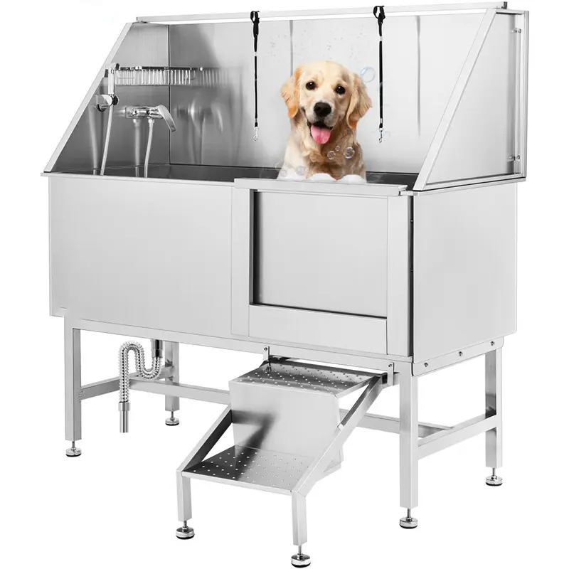 Chinese Factory Adjustable Height Dog Grooming Bath Tub Washing Station Pet Cleaning Bathing Tub