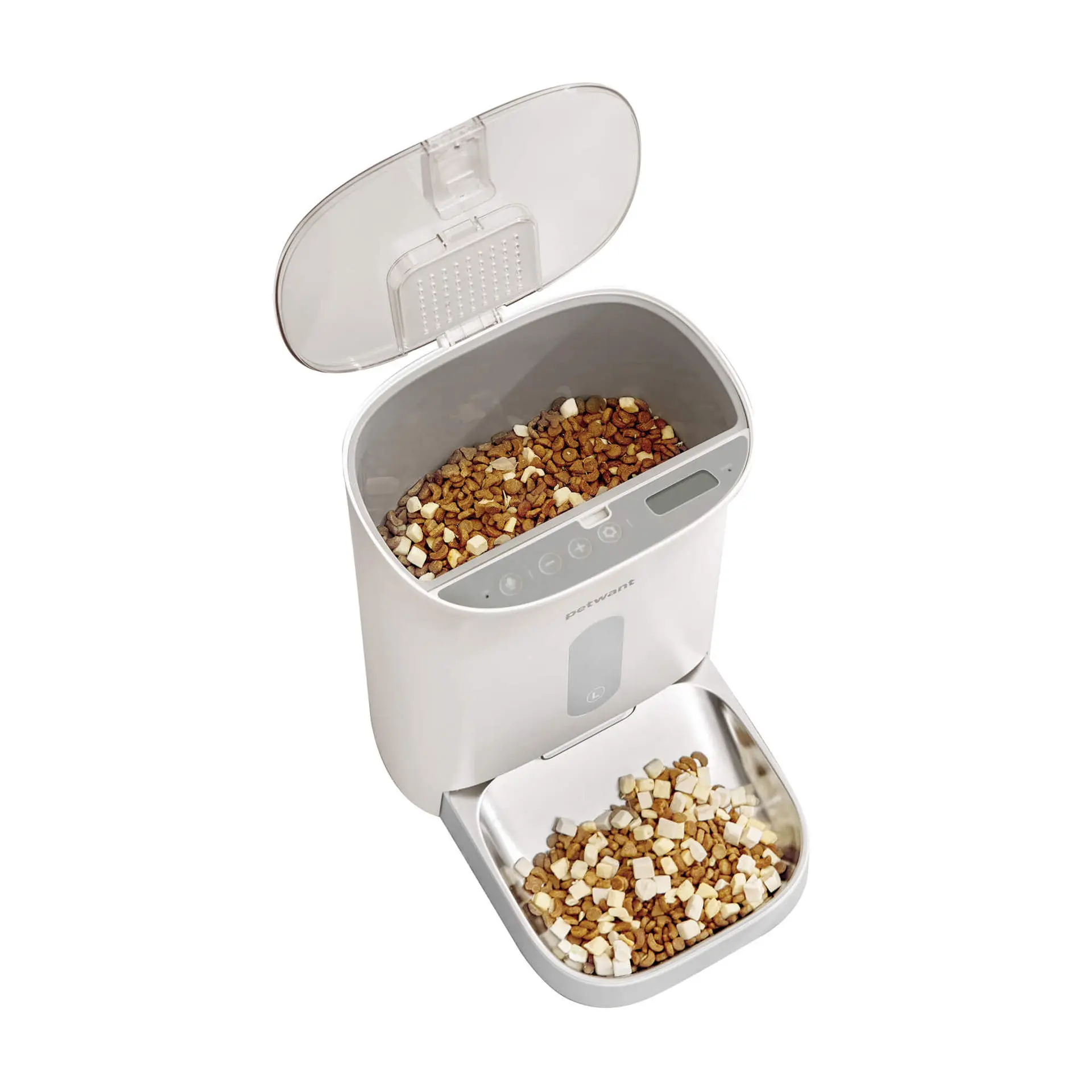Wholesale Automatic Pet Feeder Anti Jamming Grain 4 Meals Timed Dog Cat Food Dispenser