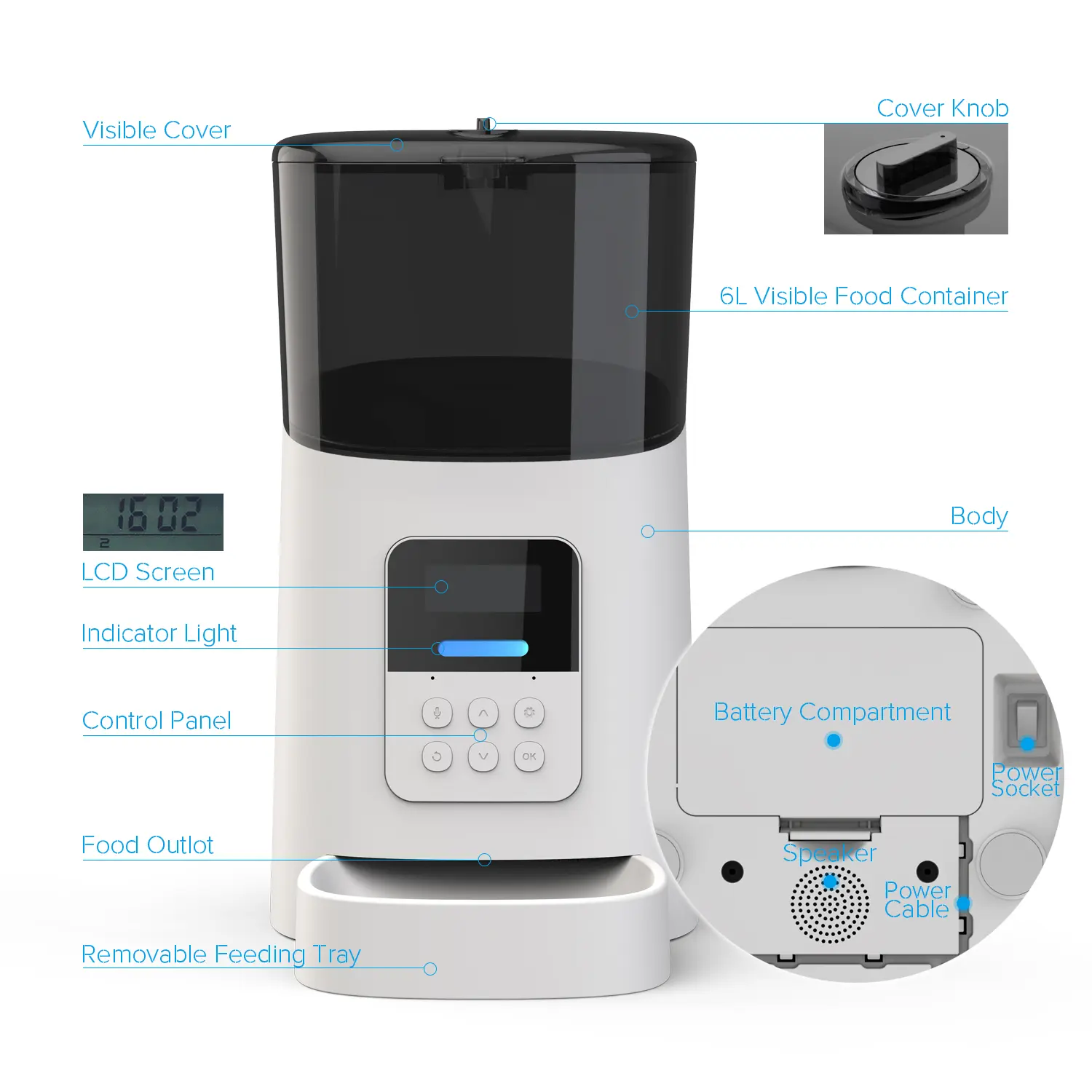 Smart Pet Product Durable Dog Bowls Automatic Pet Feeder Dog Feeder For Pets