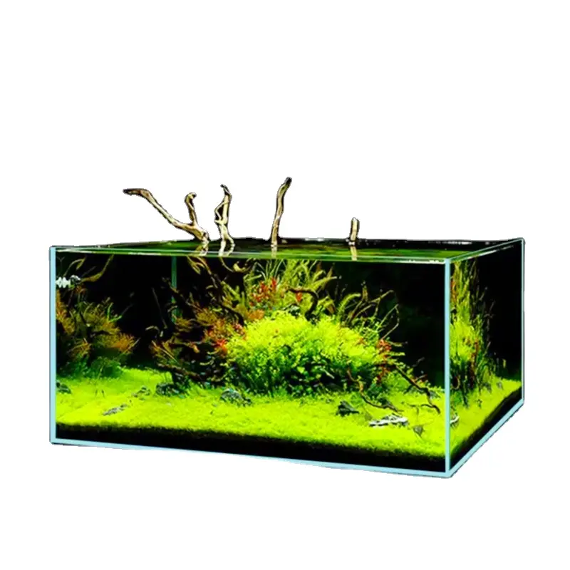 Right Angle Ultra-white Grass Fish Tank Multi-size Aquarium Fish Tank with Factory Direct Selling Price