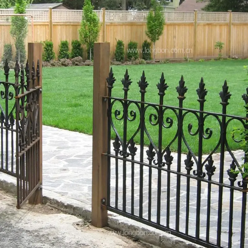 Outdoor security metal fence privacy fence panel steel garden fence