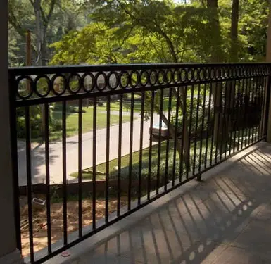 Outdoor security metal fence privacy fence panel steel garden fence