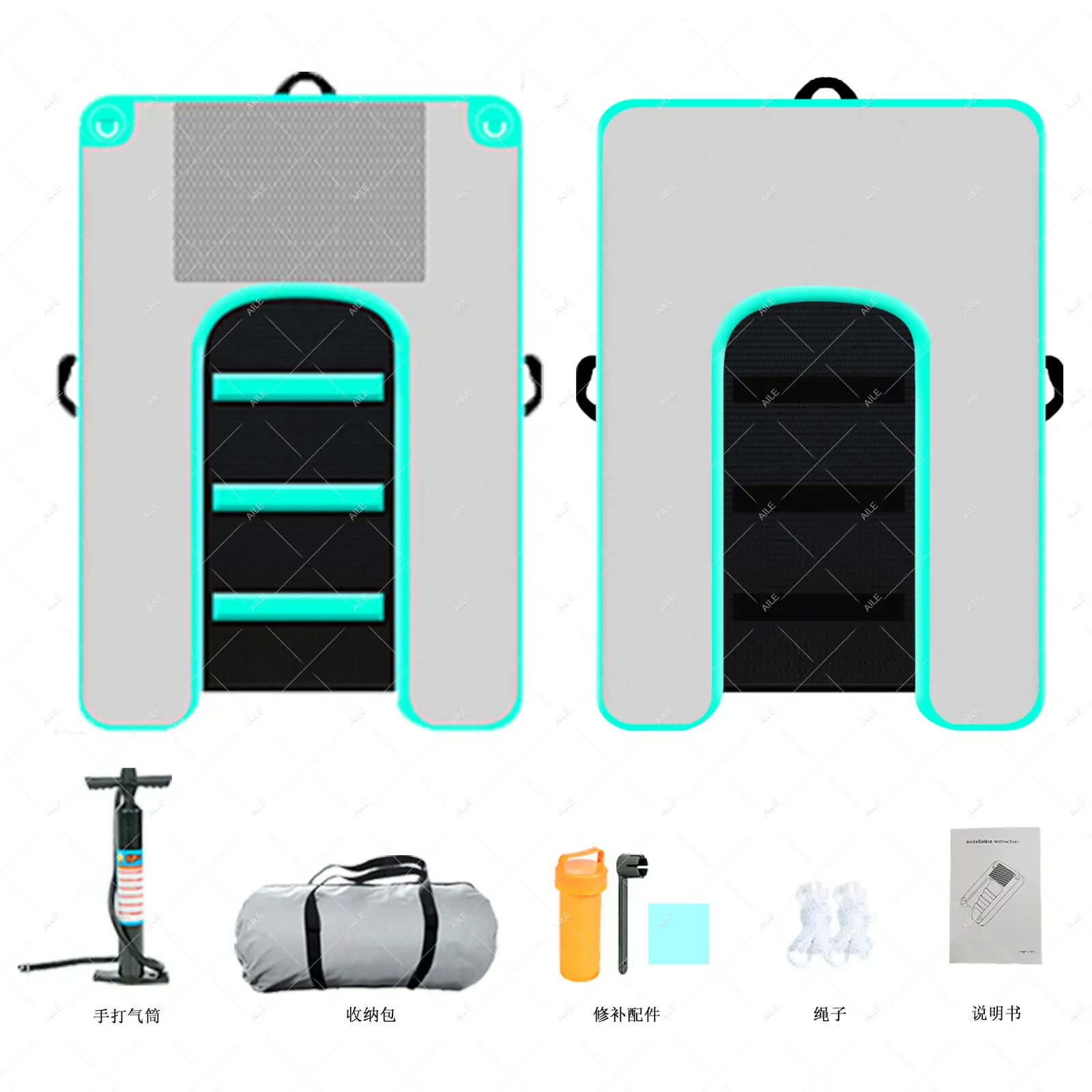 Inflatable Boat Dog Ramp Rest & Climbing Ladder for Swimming Pool Float Pet Water Toys for Travel Carrying Premium Pet Carriers