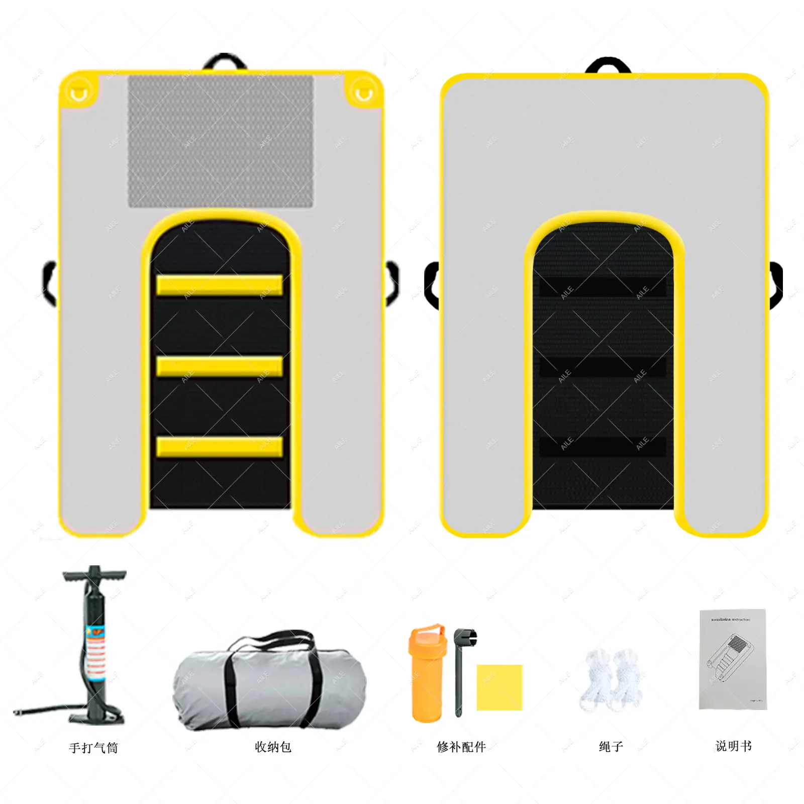 Inflatable Boat Dog Ramp Rest & Climbing Ladder for Swimming Pool Float Pet Water Toys for Travel Carrying Premium Pet Carriers