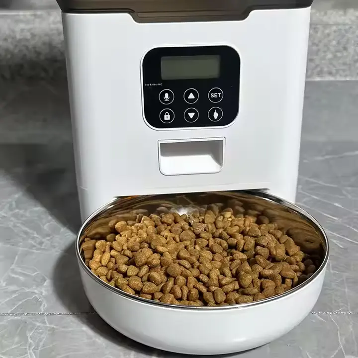 Smart App-Controlled WiFi Pet Food Bowl Food Dispenser Timer Programmable for Dogs and Cats Automatic Cat Feeder Container