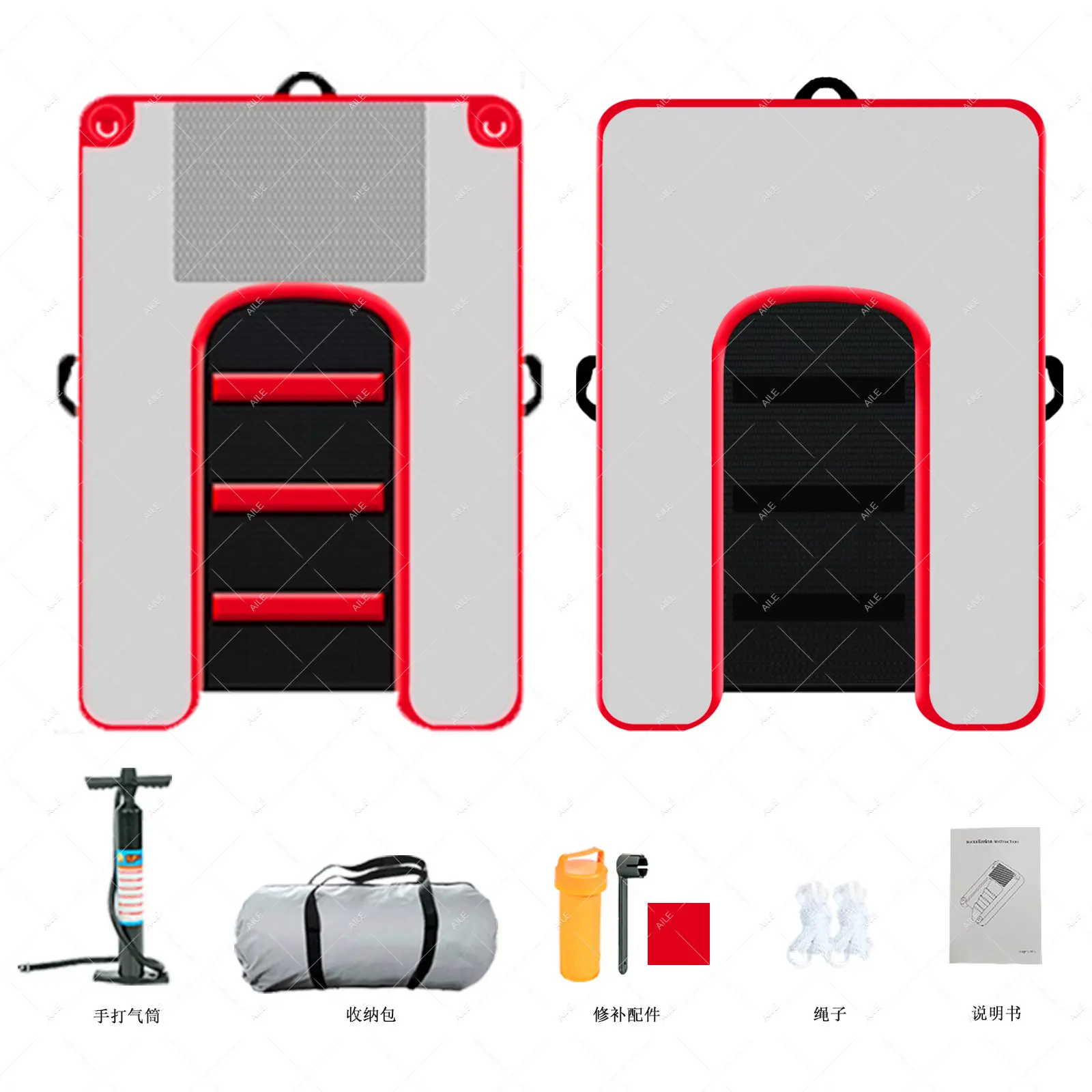 Inflatable Boat Dog Ramp Rest & Climbing Ladder for Swimming Pool Float Pet Water Toys for Travel Carrying Premium Pet Carriers