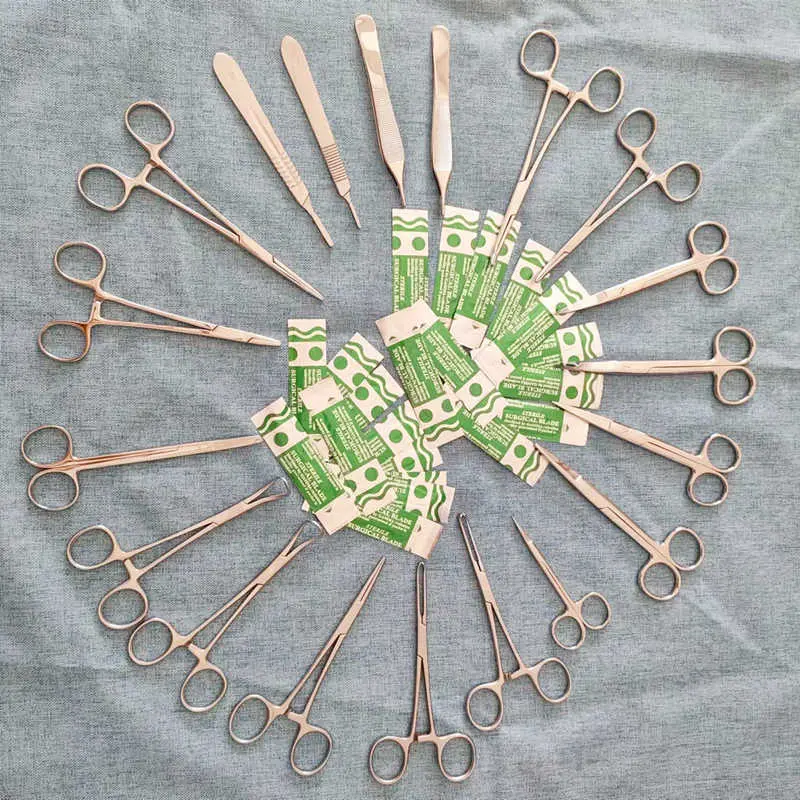 Veterinary Surgery Kit Pet Vet Small Animal Soft Tissue Veterinary Surgical Instruments Set