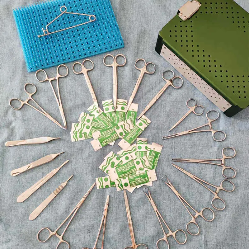 Veterinary Surgery Kit Pet Vet Small Animal Soft Tissue Veterinary Surgical Instruments Set