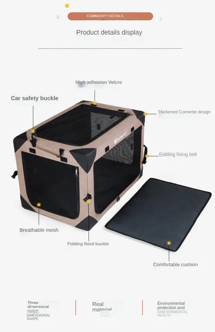 Dog Carrier Bag Soft Side Backpack Cat Pet Carriers Dog Travel Bags Airline Approved Transport for Small Dogs Cats Outgoing