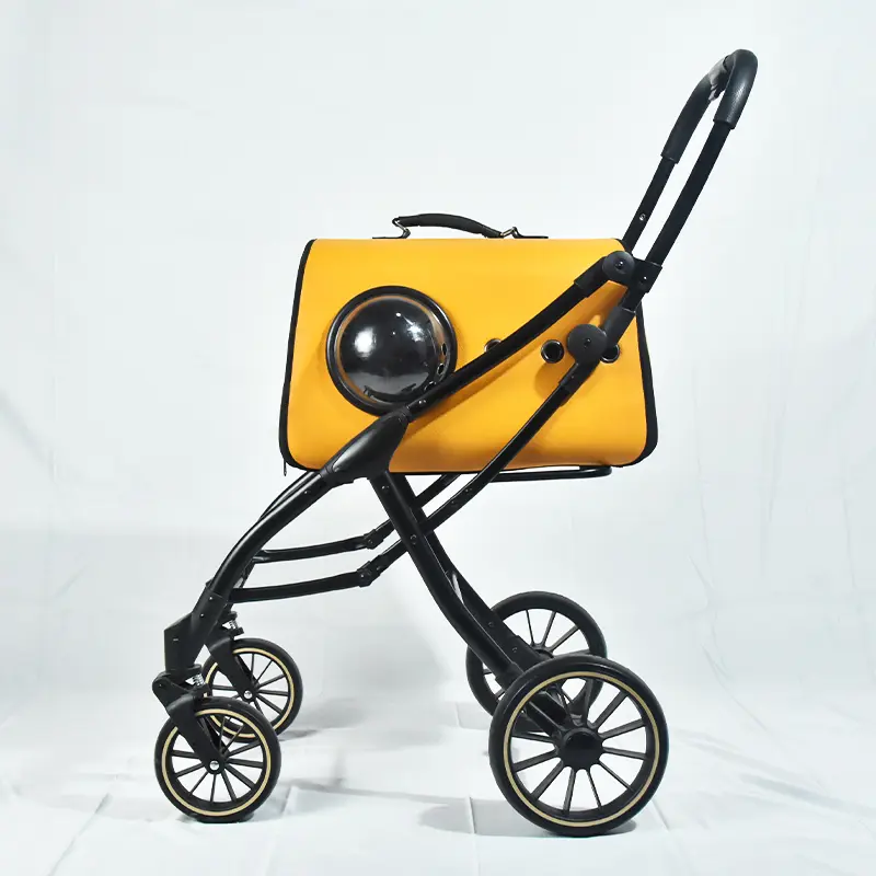 Popular Pet Stroller Medium Dog Stroller Fold Removable Pet Pram for Dog Cat