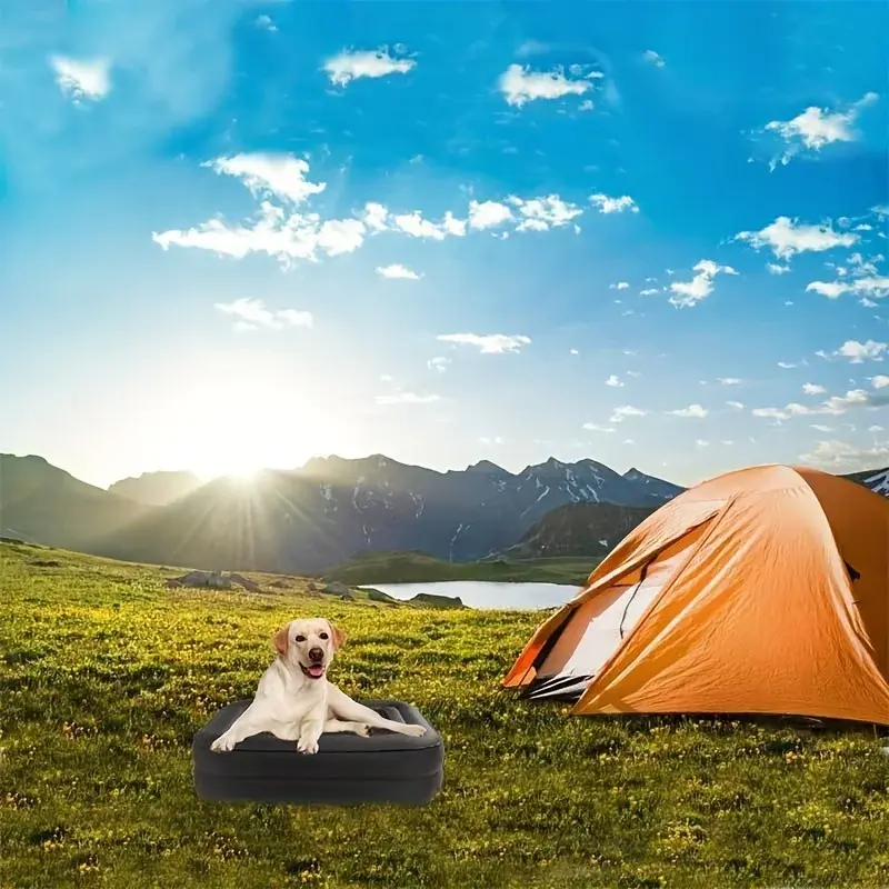 PVC Waterproof non-slip inflatable dog inflatable pet mattress suitable for small size medium size cats and dogs