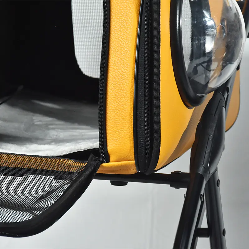 Popular Pet Stroller Medium Dog Stroller Fold Removable Pet Pram for Dog Cat