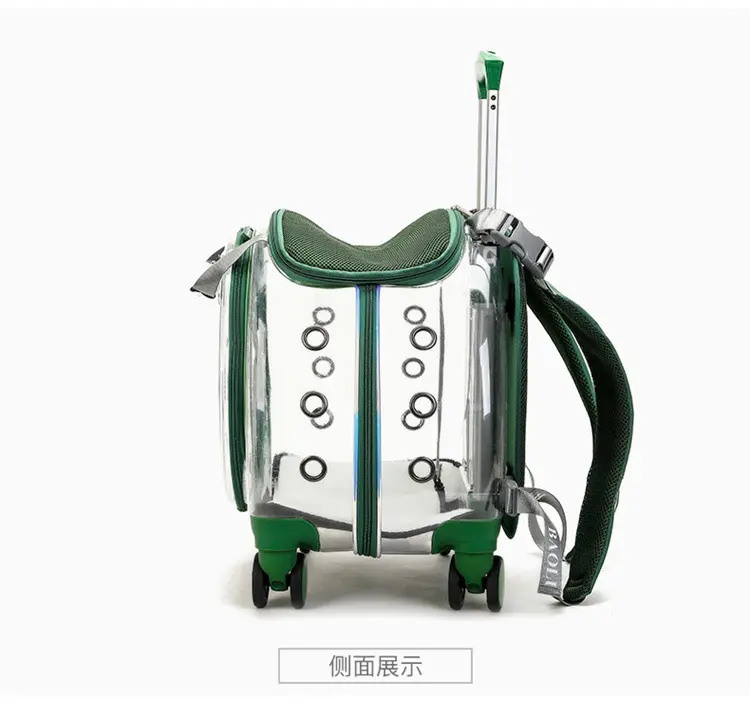 Pet Carrier on Wheels Pet Trolley Carry Bag Airline Approved Pet Cabin Travel Bag Dog Carrier Travel Trolley