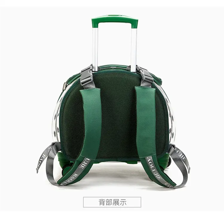 Pet Carrier on Wheels Pet Trolley Carry Bag Airline Approved Pet Cabin Travel Bag Dog Carrier Travel Trolley