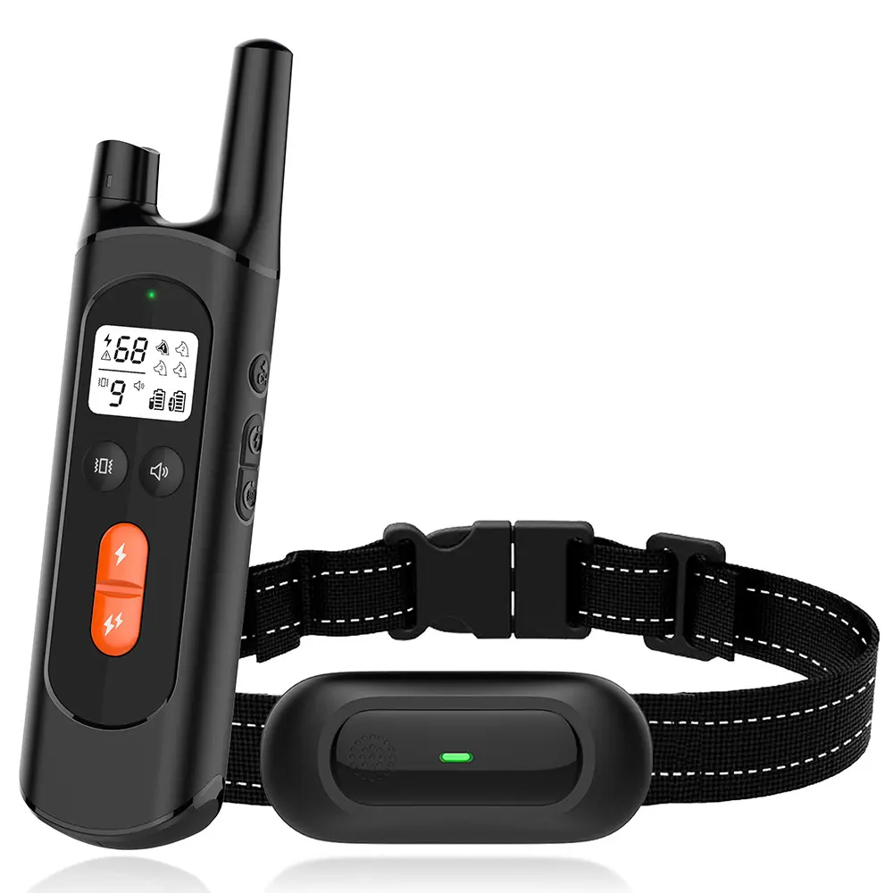 IP67 Waterproof Eco-Friendly Dog Training Collar 4000ft Remote Control Range With 3 Channels & 4 Effective Training Modes
