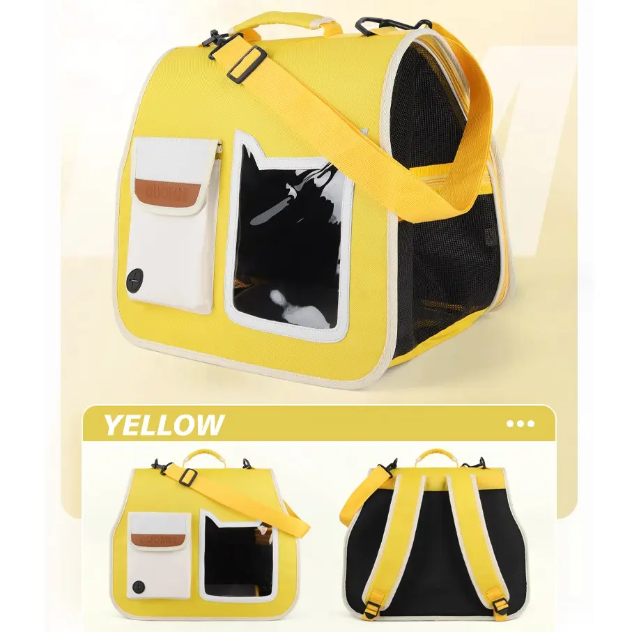 Airline Approved Soft-Sided Cat and Dog Carrier Travel Puppy Carrying Case with Zipper Closure Collapsible Cat Bag