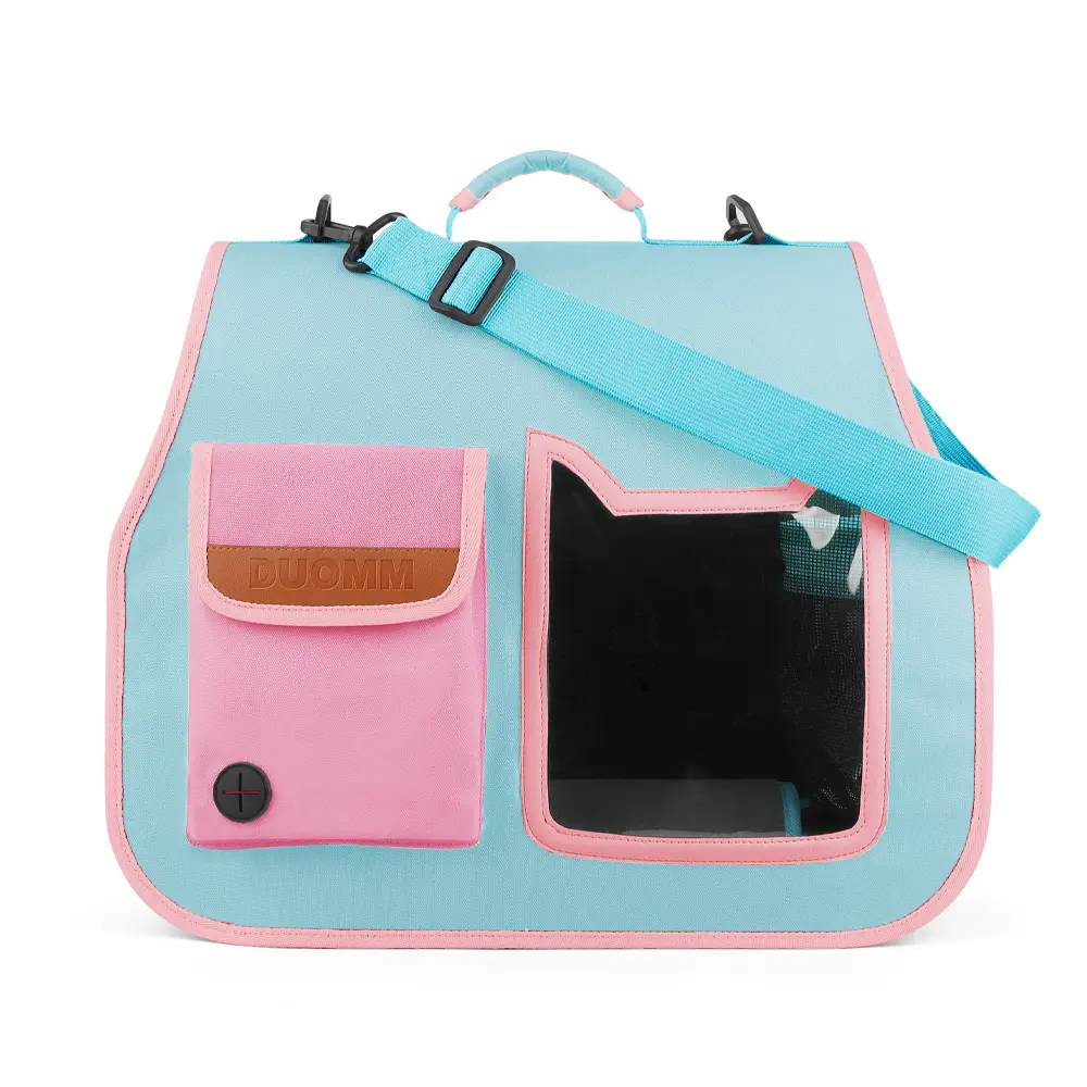 Airline Approved Soft-Sided Cat and Dog Carrier Travel Puppy Carrying Case with Zipper Closure Collapsible Cat Bag