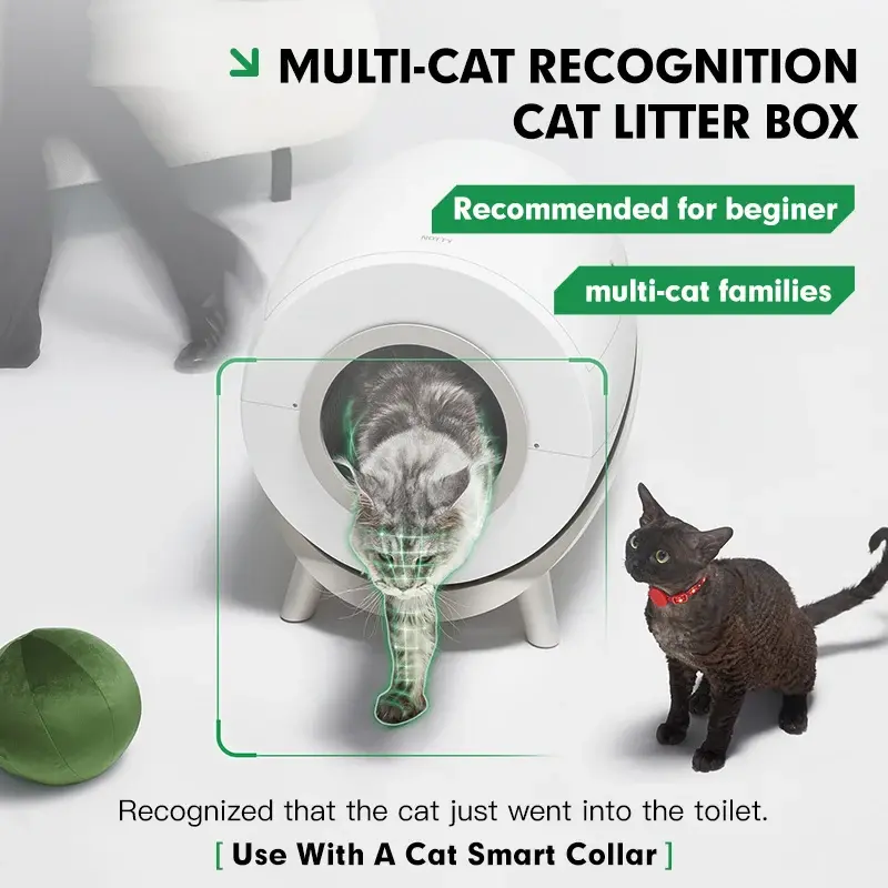 ENCHEN Customize Hot New Extra Large Self Cleaning Auto Smart Cat Litter Box Enclosed For Multiple Cats