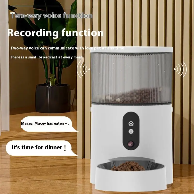 OEM 3L Automatic Timed Pet Feeder Wifi Cat Dispenser With Camera Smart Feeder Pet With App for Dogs and Cats
