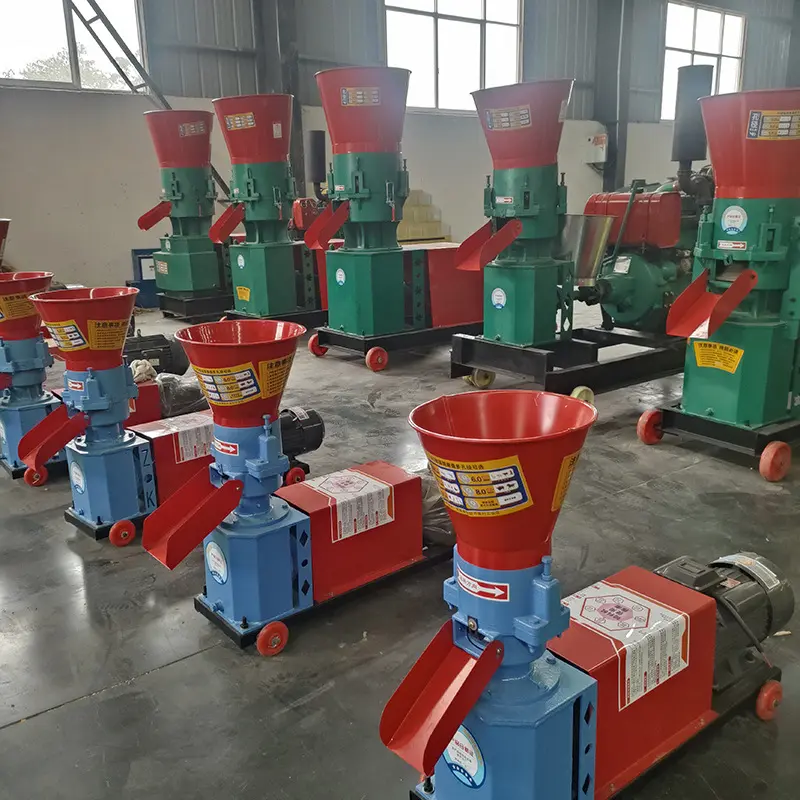 Pig Cattle Chicken Fish Poultry Livestock Feed Processing Granulator Machines Pellet Making Farm Machine