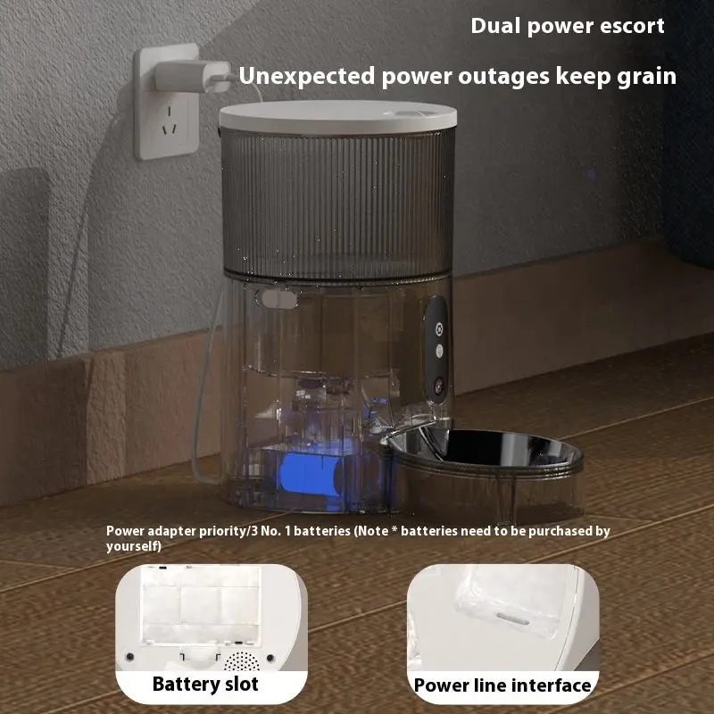 OEM 3L Automatic Timed Pet Feeder Wifi Cat Dispenser With Camera Smart Feeder Pet With App for Dogs and Cats