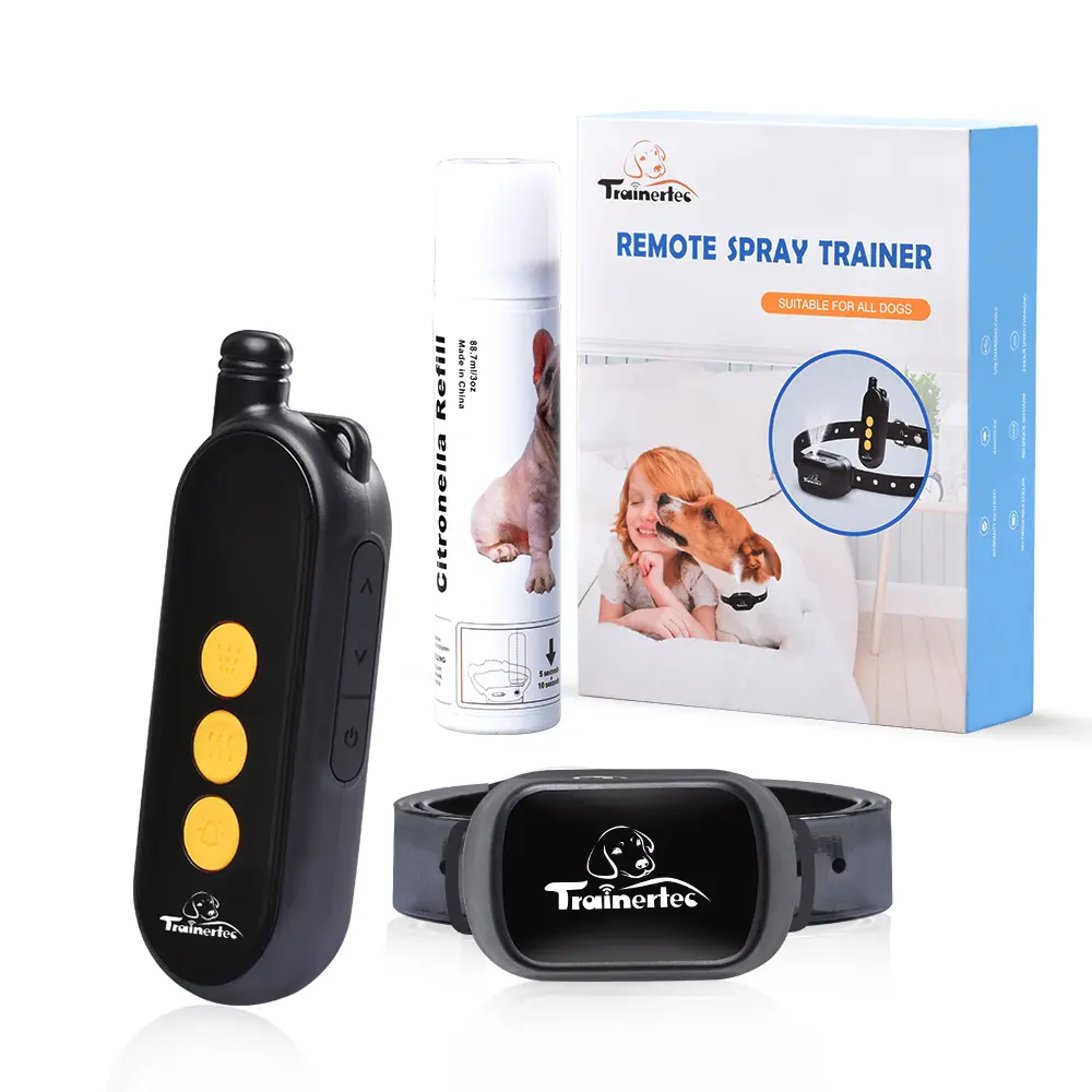 Top Seller Refill Gas Cylinder Automatic Spray Anti-Bark Collar Dog Bark Training Collar