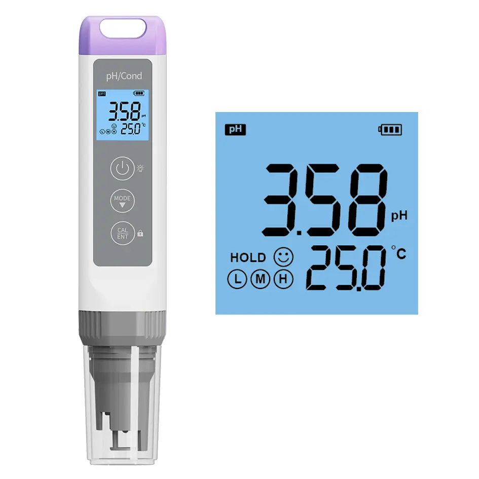 Pocket pH and EC Meter for Quick Water Quality Analysis