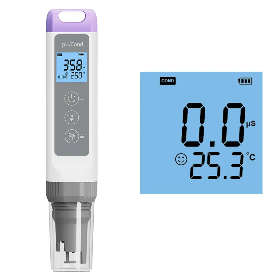Pocket pH and EC Meter for Quick Water Quality Analysis