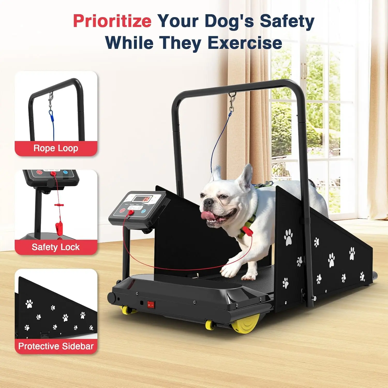 High Quality Exercise Indoor Animal Use LCD Display Foldable LED Display Dog Treadmill Pet Walking Pad for Pet