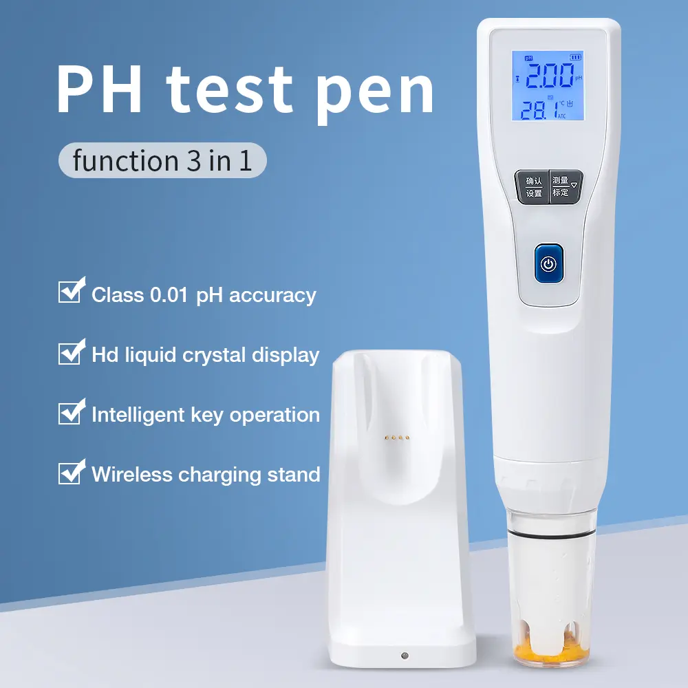 Factory Wholesale Professional pH Water Quality Tester Acidometer Portable Pen Type pH Acidity Meter for Aquarium Acidimeter