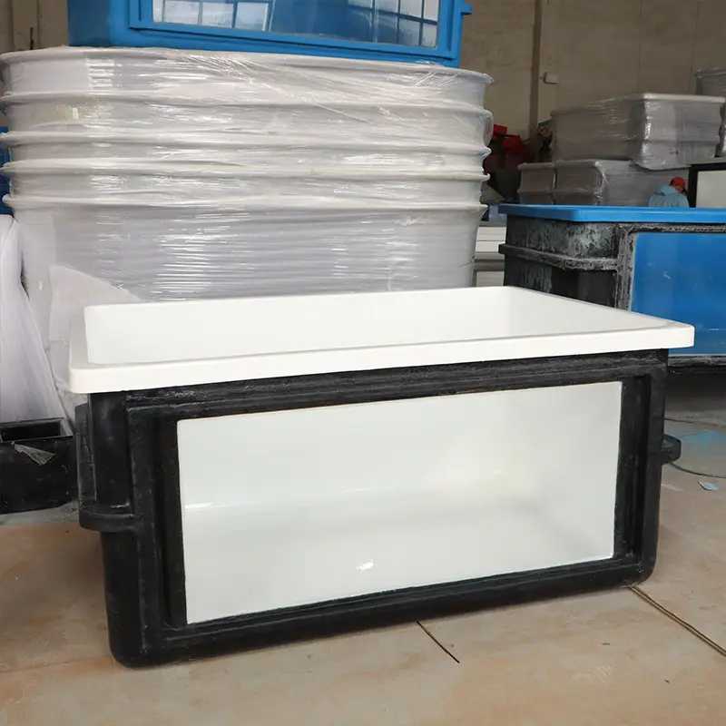 FISH Cheap Sale Supplier High Quality Open Top Ecological Aquaculture Fish tank Fiberglass Rectangular Fish tank Aquariums