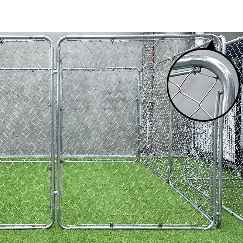 Hot Sale Durable Metal Dog Cage for Large Dogs Outdoor Kennel with Heavy Duty Design Factory Direct Supply