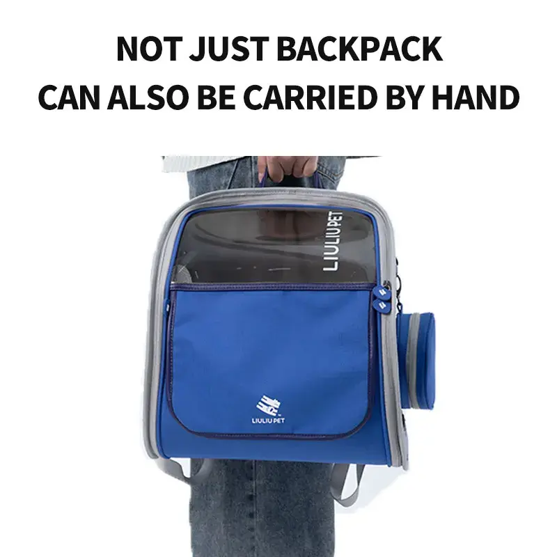 Portable Pet Backpack for Cats & Dogs - Durable Breathable Large Capacity Cat Travel Bag for Small to Medium Pets