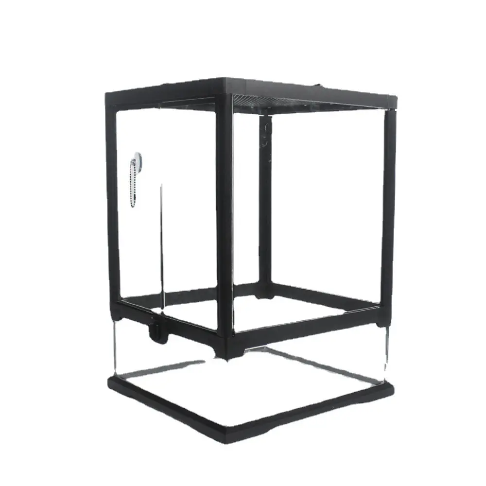 Reptile Rainforest Foldable Glass Tank with Front Door for Turtle Gecko Lizard Breeding for New Year's Holiday