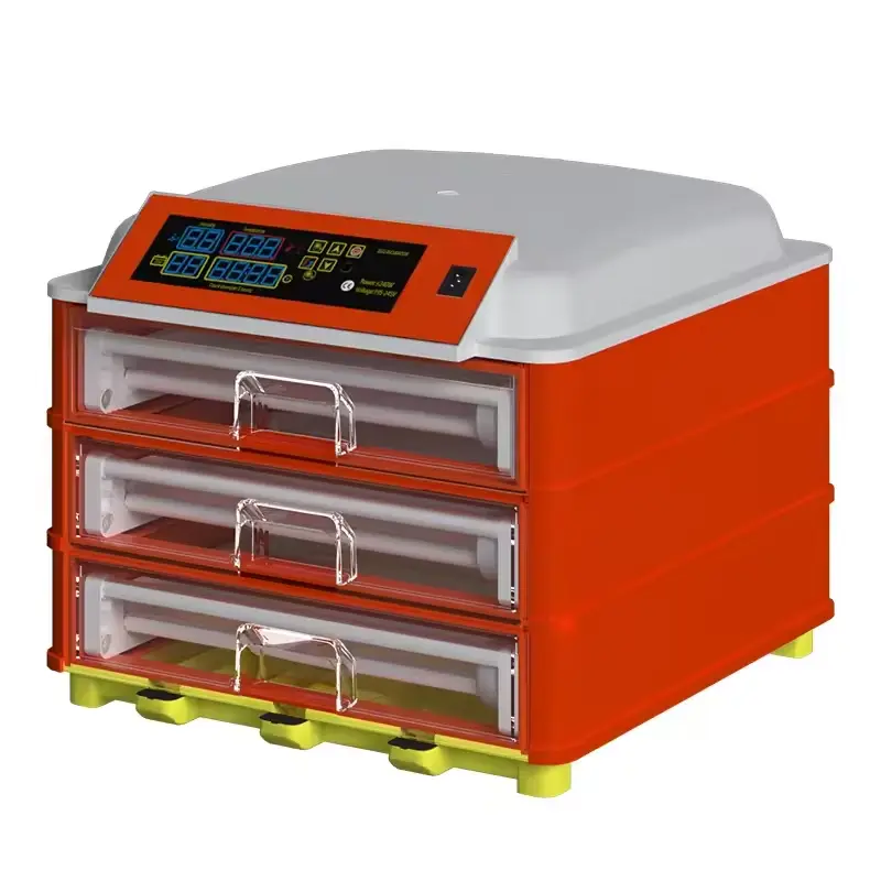 High Quality Automatic Plastic Egg and Chicken Incubator with Dual Power Supply New Condition Hatcher Drawer Type