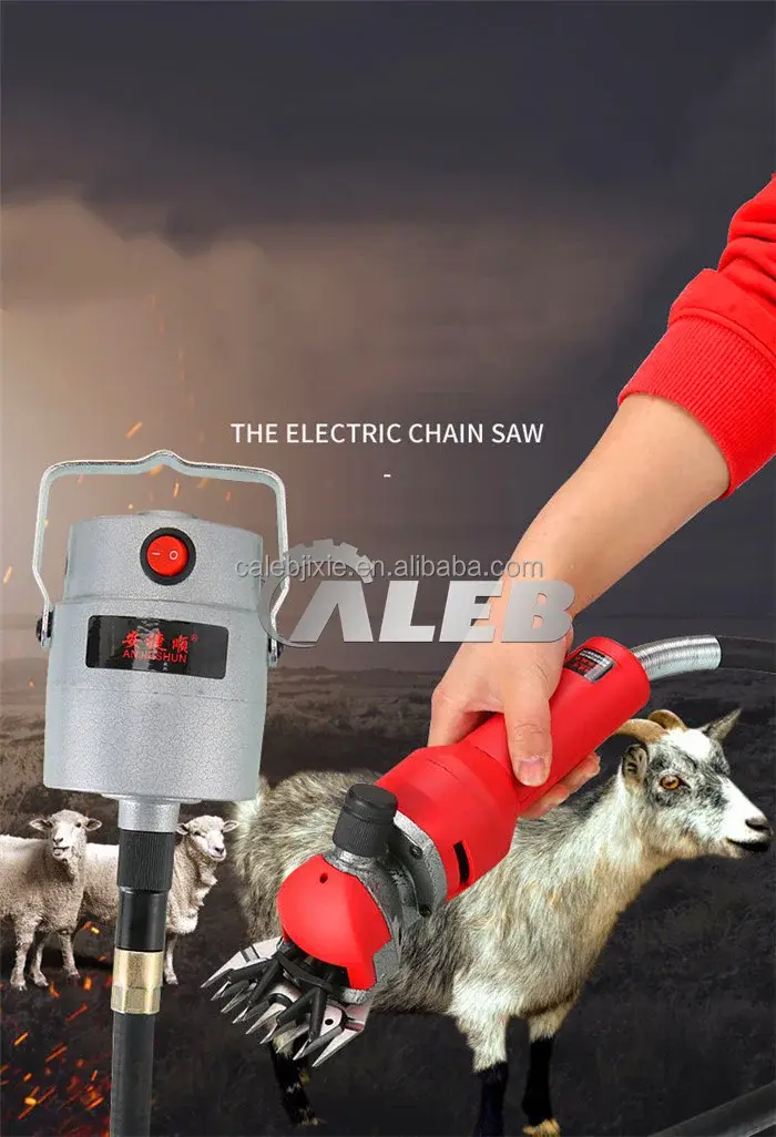Hand held goat cow wool shearing machine  portable electric sheep wool shears machine