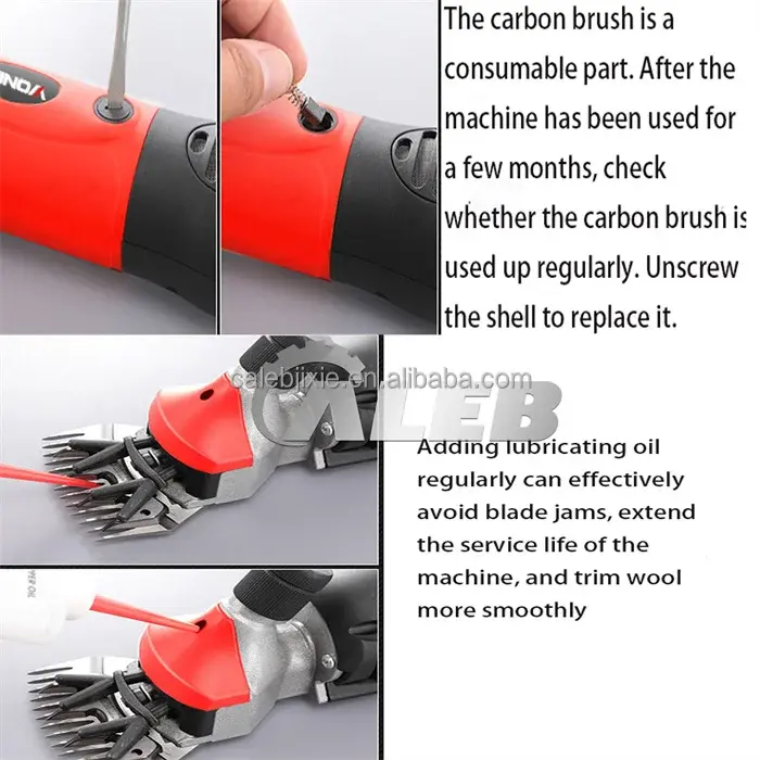 Hand held goat cow wool shearing machine  portable electric sheep wool shears machine