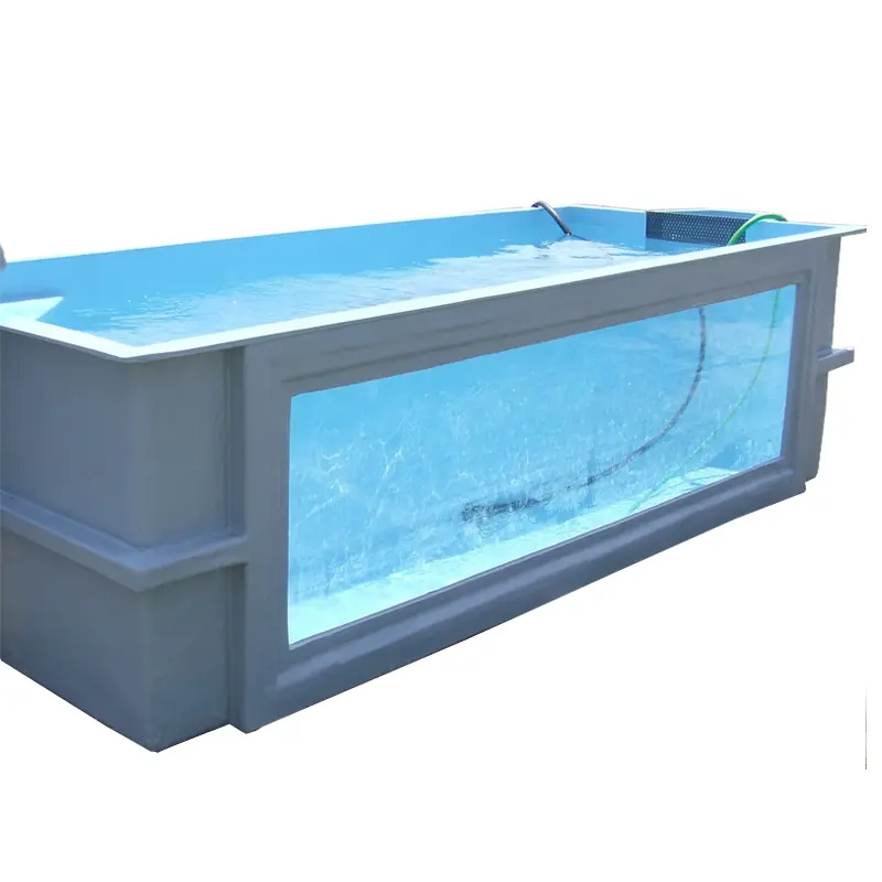 Heavy-Duty 125 Gallon Fiberglass Fish Tank With Window Corrosion-Resistant for Koi Pond