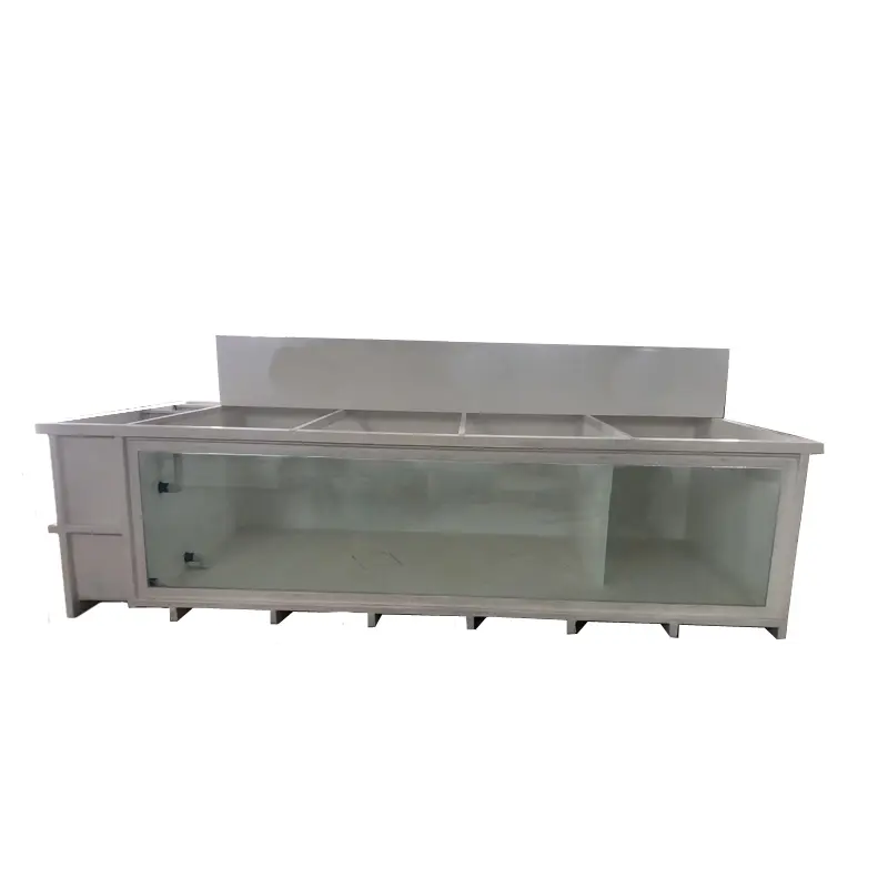 Heavy-Duty 125 Gallon Fiberglass Fish Tank With Window Corrosion-Resistant for Koi Pond