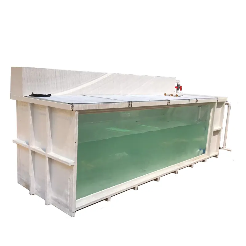 Heavy-Duty 125 Gallon Fiberglass Fish Tank With Window Corrosion-Resistant for Koi Pond