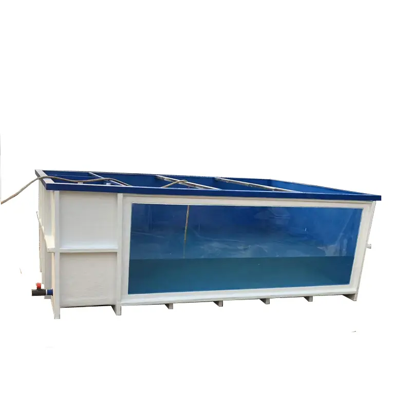 Heavy-Duty 125 Gallon Fiberglass Fish Tank With Window Corrosion-Resistant for Koi Pond