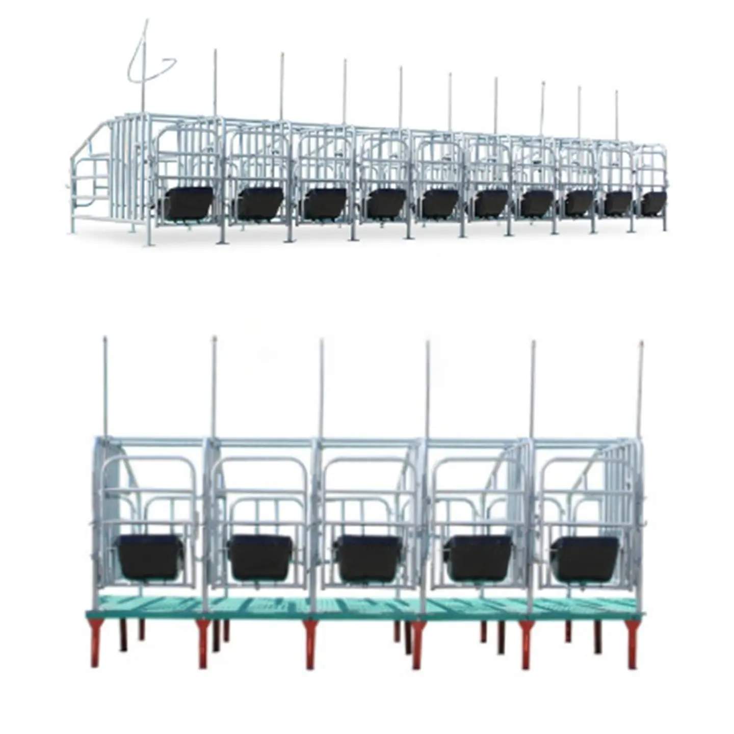 Customized size pig farm equipment farrowing crate maternity stall sow cage hot-dip galvanized for pig