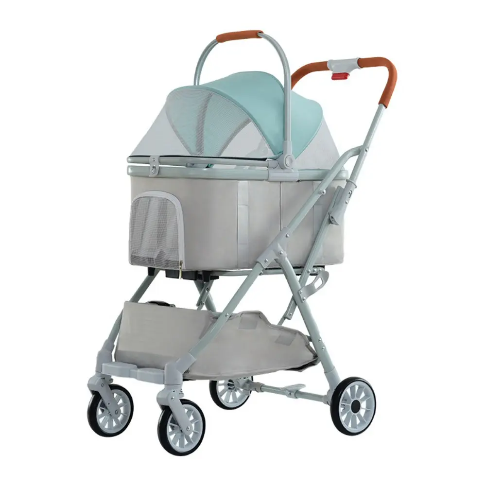 Luxury High Quality 4-Wheel Pet Stroller for Small Dogs and Cats