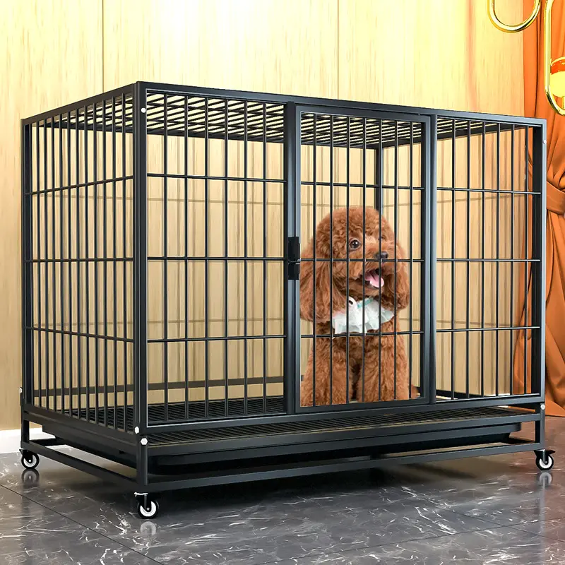 Pet cages dog kennel animal metal collapsible dog crates for large dogs